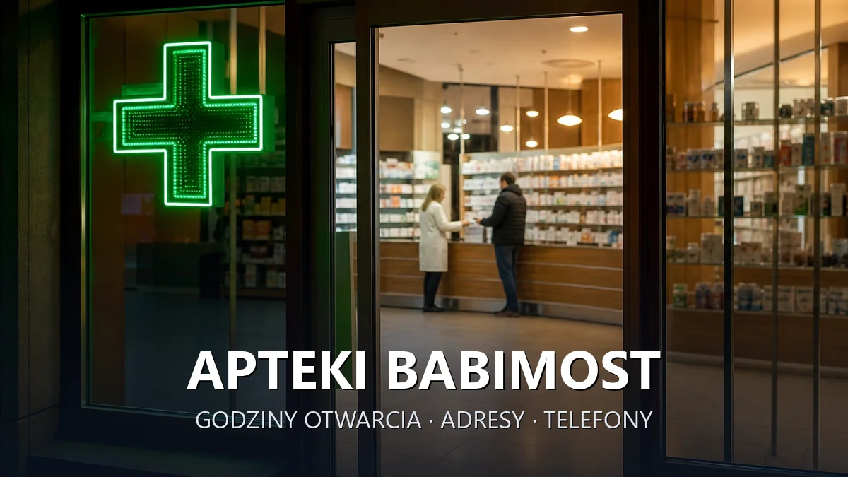 Apteki Babimost, powiat zielonogórski - adresy, telefony, godziny otwarcia